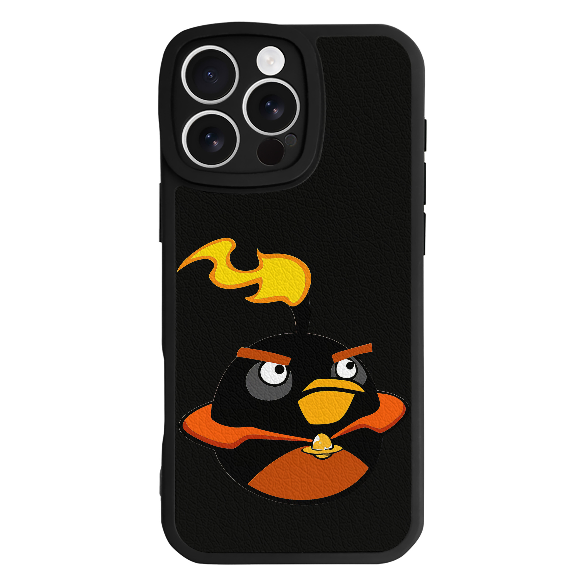 （画像用） Angry Birds アングリーバード 【iPhone 16シリーズ対応】シリコンスマホケース（レザー調） 材質：シリコン